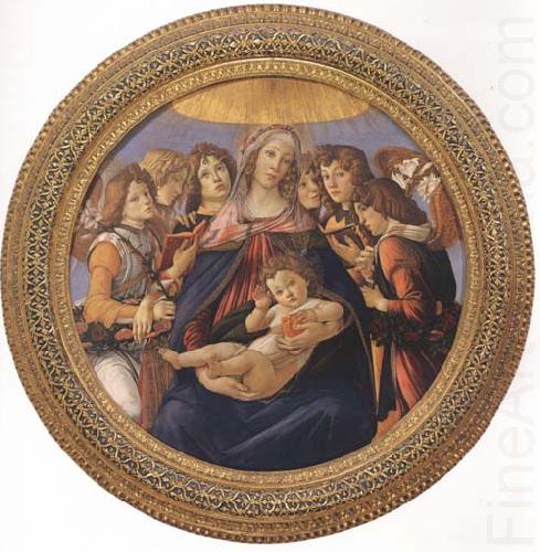 Sandro Botticelli Madonna and child with six Angels or Madonna of the Pomegranate china oil painting image